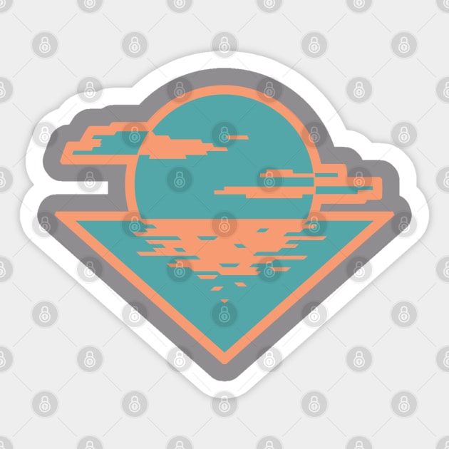 Digital Sunrise 1-3 Sticker by cactusjoe